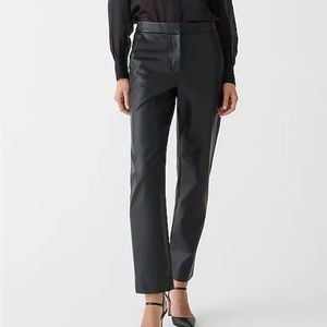 J. Crew Kate pant in black faux leather